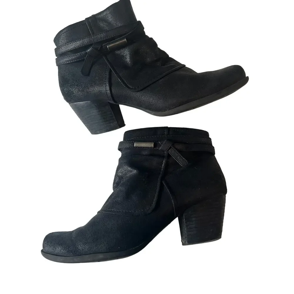 Baretraps Black Boots Booties Size 8.5 Women's